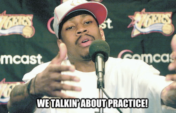 Allen Iverson - practice image